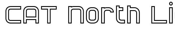 CAT North Licht font preview